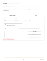 Form C-101 Biographical Affidavit - North Carolina, Page 7