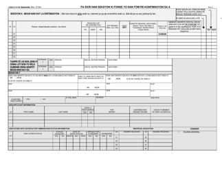 Form LDSS-3174 Recertification Form for Certain Benefits and Services - New York (Haitian Creole), Page 3