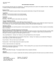 Form SFN51620 ACH Authorization - North Dakota, Page 2