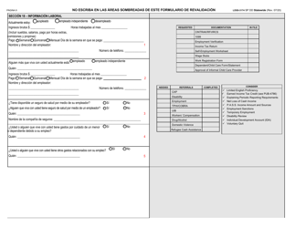 Formulario LDSS-3174 Formulario De Revalidacion Para Ciertos Subsidios Y Servicios Del Estado De Nueva York - New York (Spanish), Page 10