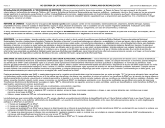 Formulario LDSS-3174 Formulario De Revalidacion Para Ciertos Subsidios Y Servicios Del Estado De Nueva York - New York (Spanish), Page 20