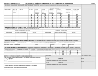 Formulario LDSS-3174 Formulario De Revalidacion Para Ciertos Subsidios Y Servicios Del Estado De Nueva York - New York (Spanish), Page 7
