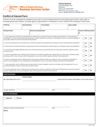 Travel Conflict of Interest Form - New York, Page 2