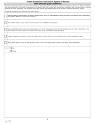 Employment Application - Nevada, Page 5