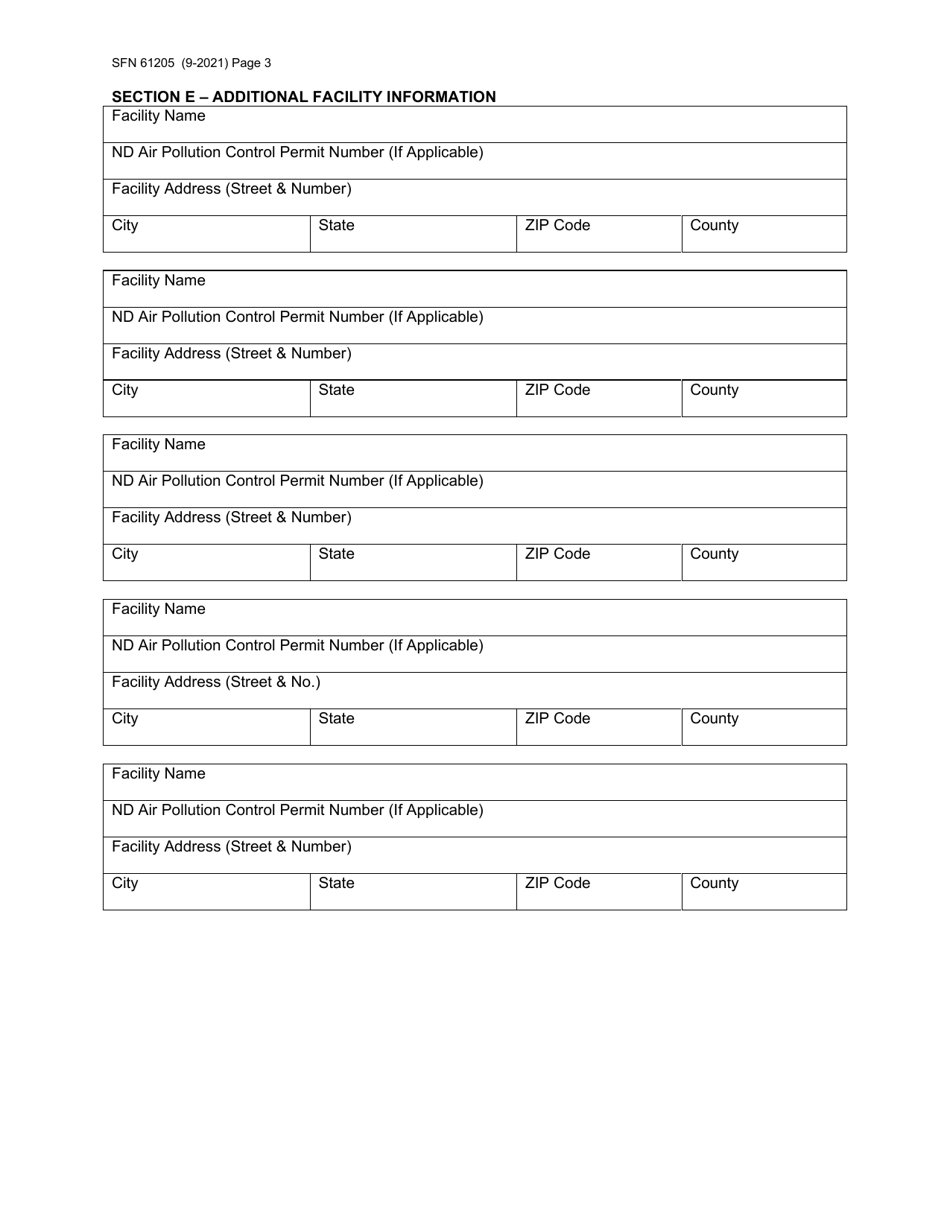 Form SFN61205 Certificate of Representation - North Dakota, Page 3