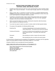 Form SFN8530 Permit Application for Rock, Sand and Gravel Plants - North Dakota, Page 3