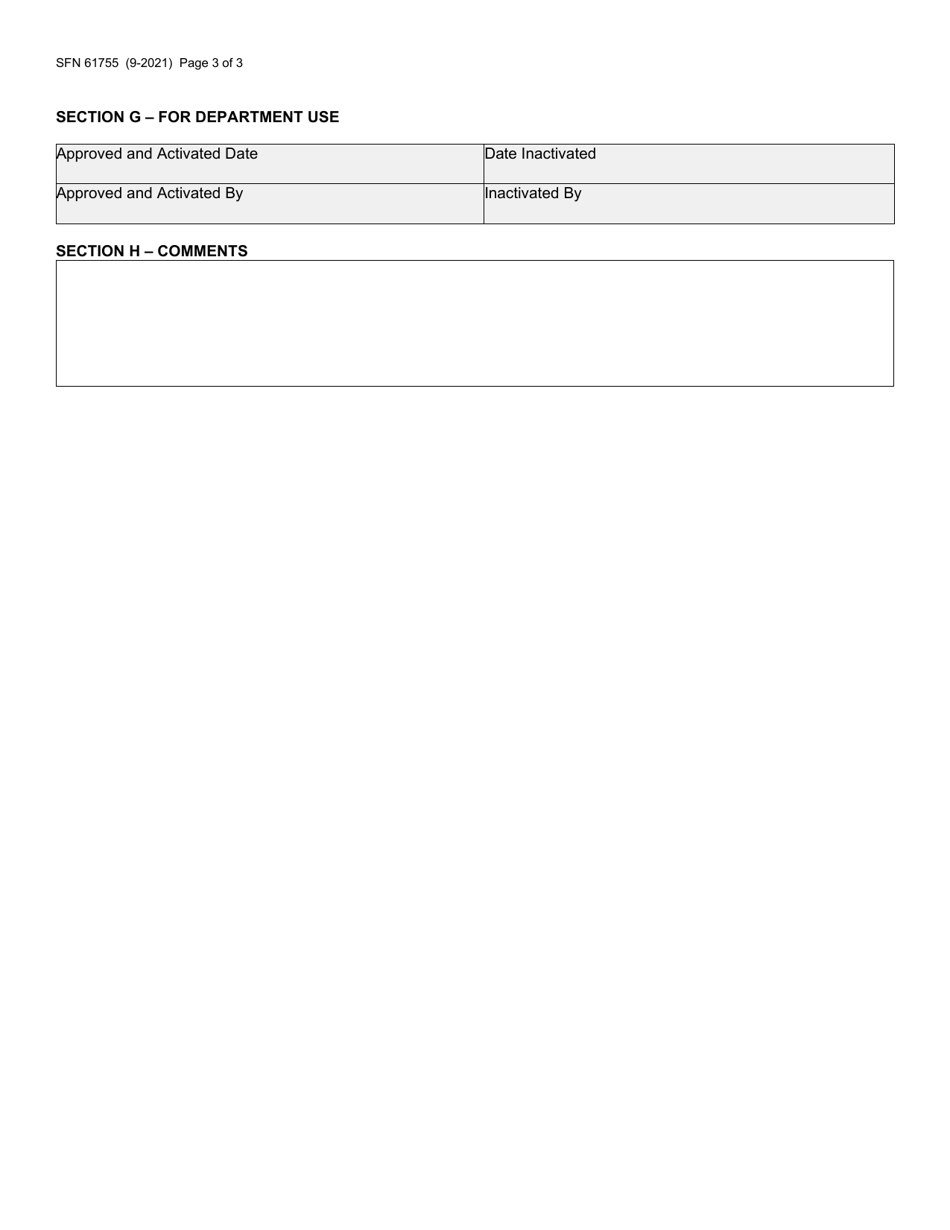Form SFN61755 State and Local Emissions Inventory System (Sleis) Subscriber Agreement - North Dakota, Page 3