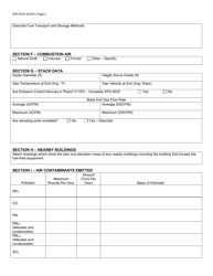 Form SFN8518 Permit Application for Fuel Burning Equipment for Indirect Heating - North Dakota, Page 2