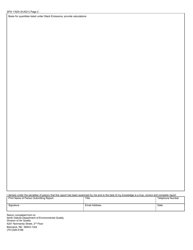 Form SFN11624 Incinerators or Flares Annual Emission Inventory Report - North Dakota, Page 2
