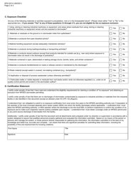 Form SFN52314 No Exposure Certification for Exclusion From Ndpdes Stormwater Permitting - North Dakota, Page 2
