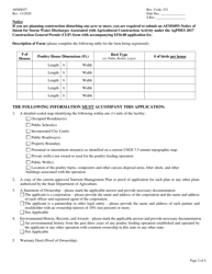 Form AEMS037 New Poultry Feeding Operation Registration Application - Oklahoma, Page 2