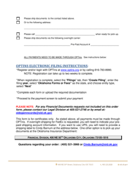 Financial Certificates - Order Form &amp; Invoice - Oklahoma, Page 2