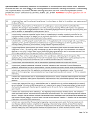 Hemp Research Permit Application - Pennsylvania, Page 7