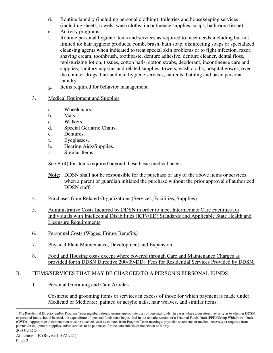 Attachment B Guidelines for Purchases (Personal VS. Ddsn Funds) - South Carolina, Page 2