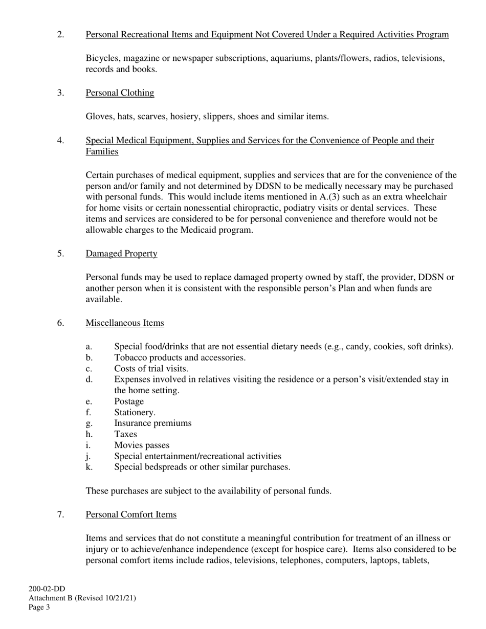 Attachment B Guidelines for Purchases (Personal VS. Ddsn Funds) - South Carolina, Page 3