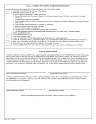 DHEC Form 2510 Standard Application Form for Agricultural Manure Applicators Permit - South Carolina, Page 3