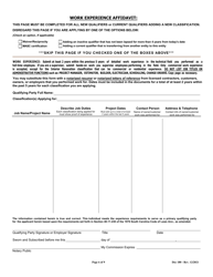 Form DOC180 &quot;Revision Application for General and Mechanical Contractors&quot; - South Carolina, Page 6