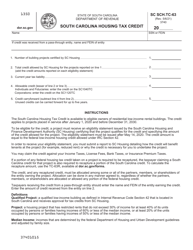 Form SC SCH.TC-63 South Carolina Housing Tax Credit - South Carolina