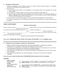Form ABL-921 Application for Liquor Producer Warehouse License - South Carolina, Page 3