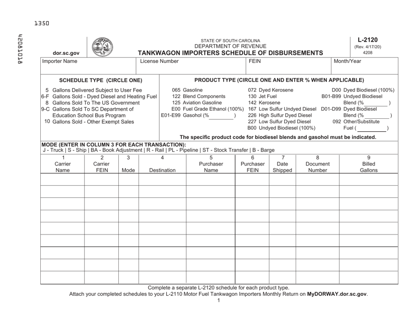 Form L-2120  Printable Pdf