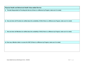 Value-Added Services (Vas) Request Form - Rhode Island, Page 6