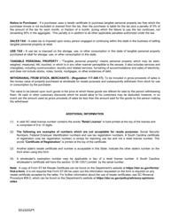 Form ST-8A Resale Certificate - South Carolina, Page 2