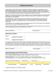 Non-resident Appraiser Application for Temporary Practice - South Dakota, Page 3