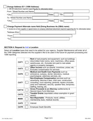 Form FA-1100 Supplier Maintenance Supplier Update Form - Tennessee, Page 2