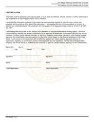 FDIC Form 6822/01 Interagency Notice of Change in Control, Page 11