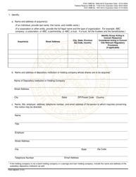 FDIC Form 6822/01 Interagency Notice of Change in Control, Page 5