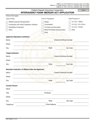 FDIC Form 6220/01 Interagency Bank Merger Act Application, Page 4