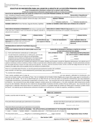 Form 2-2 Application for a Place on the General Primary Ballot - Texas (English/Spanish), Page 4