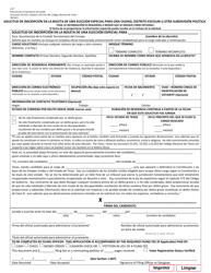 Form 2-27 Application for a Place on the Ballot for a Special Election for a City, School District or Other Political Subdivision - Texas (English/Spanish), Page 3