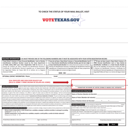 Form 6-15 Carrier Envelope for Early Voting Ballot - Texas (English/Spanish), Page 3