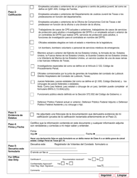 Form 17-11 Confidentiality Request Under Texas Government Code for Voter Registration Purposes - Texas (English/Spanish), Page 4