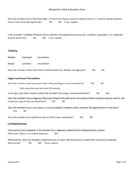 Wheelchair Initial Evaluation Form - Utah, Page 4