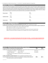 Form DHHS227-E Dog Handler Application for Renewal - North Carolina, Page 2