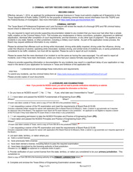 Application for Licensure as a Professional Engineer - Texas, Page 4