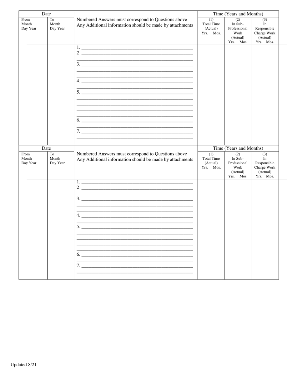 Sit Application - Request to Take Fs Exam - Texas, Page 4
