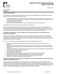 Formulario TRS6 Solicitud De Reembolso - Texas (Spanish), Page 8