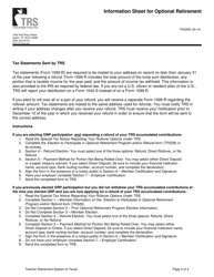 Form TRS28 Election to Participate in Optional Retirement Program and/or Refund - Texas, Page 6