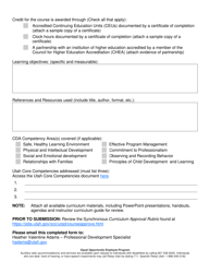Form DWS-OCC678 Synchronous Training Career Ladder Curriculum Application - Utah, Page 2