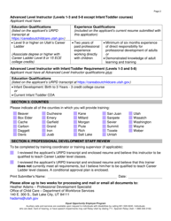 Form DWS-OCC575 Instructor Approval Application - Utah Professional Development System - Utah, Page 2