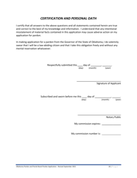 Pardon Application - Oklahoma, Page 26