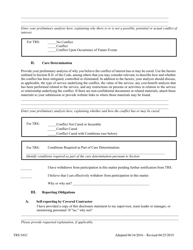 Form TRS541C Conflict of Interest Disclosure and Request for Determination - Texas, Page 2