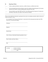 Form TRS541C Conflict of Interest Disclosure and Request for Determination - Texas, Page 3