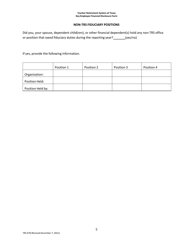 Form TRS678 Key Employee Enhanced Disclosure Form - Texas, Page 5