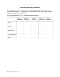 Form TRS678 Key Employee Enhanced Disclosure Form - Texas, Page 6