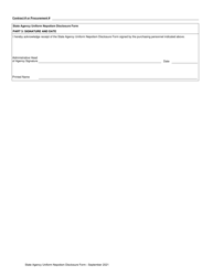 State Agency Uniform Nepotism Disclosure Form - Texas, Page 4