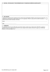 Form SRG1605 Application for Mor Data Release - United Kingdom, Page 2